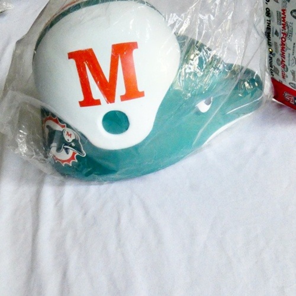 Miami Dolphins Foam Head NFL Foamheads Collectible Hat Vintage RARE NEW Sealed